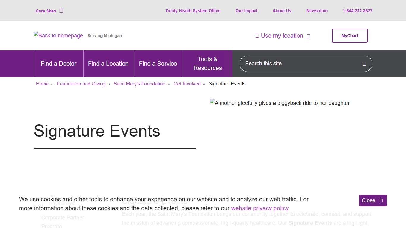 Events Saint Mary's Foundation Trinity Health Michigan